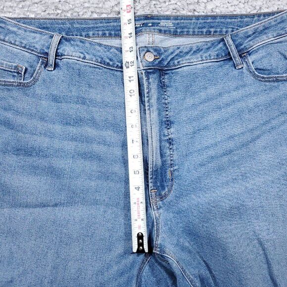Old Navy High Rise Rockstar Super Skinny Jeans Women's Plus Size 28 Light Wash - Picture 8 of 10